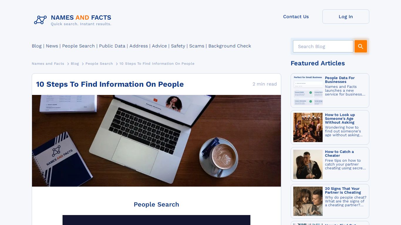10 Steps To Find Information On People - Names and Facts